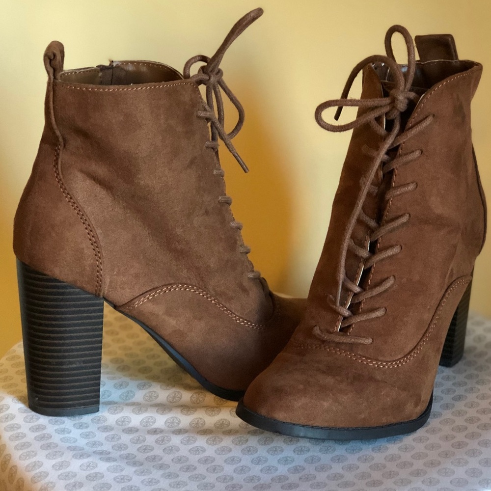 Express lace up ankle boot